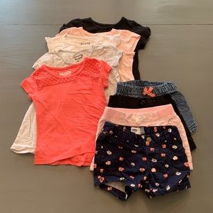 Toddler Girls 3T Summer Basics Bundle 🌸🖤💗